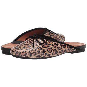 Gentle Souls by Kenneth Cole Womens Eugene Bow Trim Mules Natural Leopard Size 9